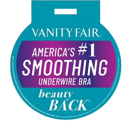 NEW Vanity Fair Beauty Back Smoothing Full-Figure Contour Bra 76380 Neutral 44D - Picture 9 of 12